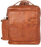 Spikes & Sparrow Leren Laptop Rugzak - 15.6 inch - Fred - Brandy Cognac