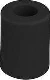 Deltafix Deurbuffer - deurstopper - zwart - rubber - 50 x 35 mm - schroefbevestiging