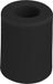 Deltafix Deurbuffer - deurstopper - zwart - rubber - 50 x 35 mm - schroefbevestiging