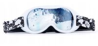 Qunature Panda Serie Skibril Kinderen UV400 Sferisch Zwart/Wit