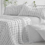 Burrito Blanco Beddengoedset, 180 cm breed bed, design 139, grijs
