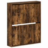 vidaXL Wandgemonteerde Schoenenkast ZWOLLE 71 x 17 x 86 cm Bewerkt hout, Gerookt eiken