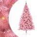 vidaXL - Plastique - Pré-éclairé - Sapin de Noël - avec - 300 - LED - Rose - 240 - cm - PVC