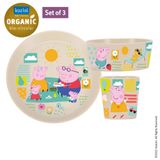 Koziol Connect Peppa Pig Ensemble de dîner pour tout-petits - Multicolore