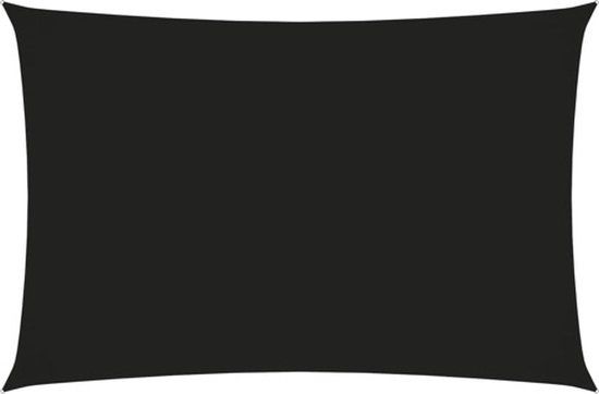 vidaXL Zonnescherm rechthoekig 2x4 m oxford stof zwart