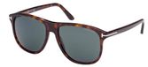 Tom Ford Joni Ft 0905 Lunettes de soleil homme havane géométrique bleu 56 mm