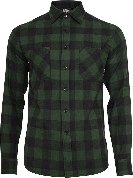 Urban Classics Checked Flannel Heren Flanellen overhemd - XL