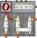 Talamex Busbar heavy duty 12xM4 avec 4xM6 stud max 100A