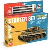 Italeri Modelbouwpakket Militaire voertuigen - 75002 Pz.Kpfw. VI Tiger I Ausf. E WWII - Duitse Zware Tank - Starter Set Plastic - 1:56 - Modelbouw