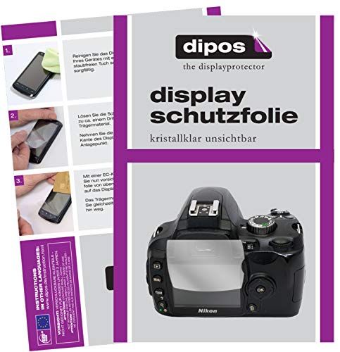 dipos I 5X beschermfolie compatibel met Nikon D60 schermfolie, helder