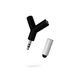 Hama 2-in-1 Stylus met Y-stekkeradapter, Zwart, Blauw, Groen, Rood, Wit