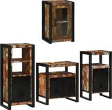 Maison Exclusive - Ensemble de meubles de salle de bain, 4 pièces, massif, bois recyclé