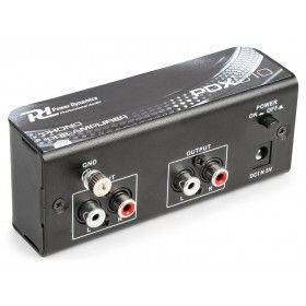 Power Dynamics PDX010 Phono Preamplifier - Black