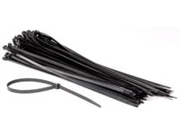 Perel Set nylon kabelbinders 8.8x500mm - Zwart, UV-bestendig, 100 st.