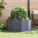 Maison Exclusive bac à plantes anthracite 120 x 120 x 50 cm en acier