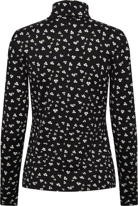 Pieces Pcnala Long Sleeve High Neck Top - Black - Women's XS