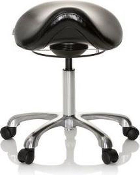 HJH OFFICE Ortho SIT - Bureaukruk - Zwart - Kunstleer