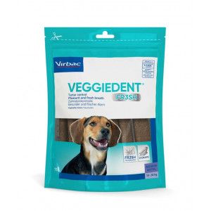VIRBAC VeggieDent Medium hondensnack 10-30 kg/15 kauwstrips