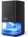 Humidificateur, 1200 ml, portable, avec 7 couleurs, arrêt automatique, noir