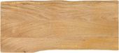 vidaXL Tafelblad met natuurlijke rand 100x40x3,8 cm massief mangohout
