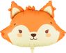 PARTYDECO Folieballon Vos 57 x 42 cm Veelkleurig