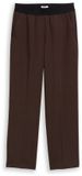 Tom Tailor - Rechte broek met strijkvouw - Maat 44/32 - java dark brown
