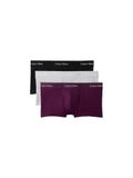Calvin Klein low rise boxer-trunk 3-pack paars-grijs-zwart