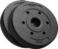 Rebel Active Serie - Bitumineuze Olympische Gewichten - 15kg Set - 51mm Gaten - Duurzame PVC Coating
