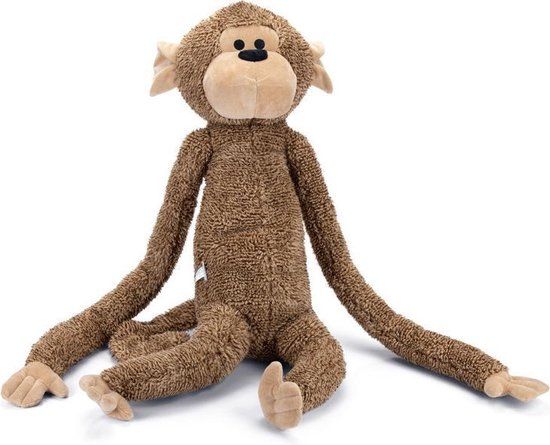 Beeztees Aap Vik Hondenspeelgoed - Pluche - Bruin - XL