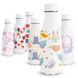 Vikaster MilkyBottle Thermosfles, 350 ml, BPA-vrij, roestvrij staal, lekvrij, geschikt voor koolzuurhoudende dranken
