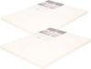 Rayher hobby materialen Rayher Hobby Schildersdoek - 2x - 24 x 30 cm - Wit