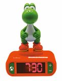 Lexibook, Super Mario, Yoshi Nachtlampje wekker, Geluiden en melodieën, LCD verlicht scherm, Lichtgevend, Snooze, Oranje, RL800NI1