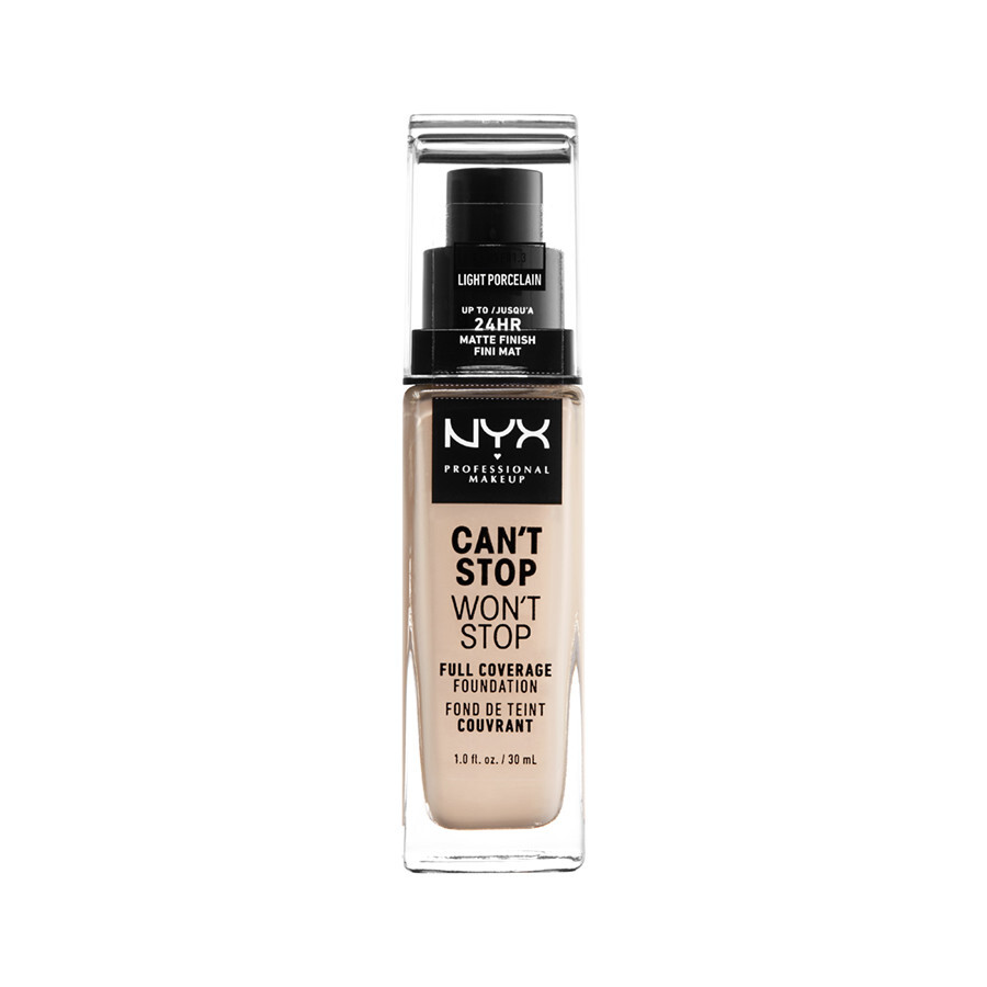 NYX Professional Makeup CANT STOP WONT STOP 24-HOUR FNDT - LIGHT PORCELAIN