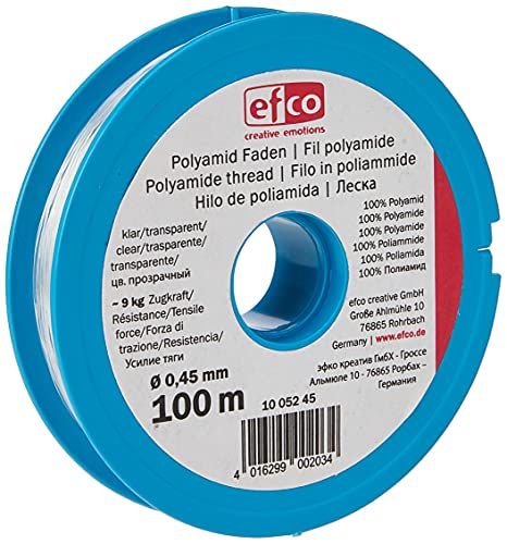Efco pareldraad helder 0,45 mm, transparant, trekkracht ca. 9 kg