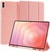 Dux Ducis Domo Housse de tablette pour Samsung Galaxy Tab S11 Ultra - Étui à rabat triple - Fonction veille/réveil - Rose