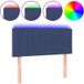 Tête de lit LED bleue 100x5x78/88 cm tissu