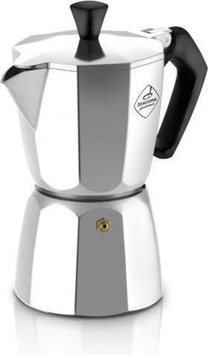 Tescoma Espressomachine, roestvrij staal, zilver/zwart, 12,5 x 8,5 x 15,2 cm