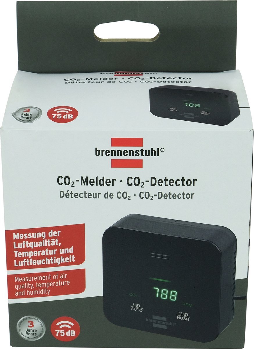 Brennenstuhl CO2 monitor C2M Zwart