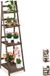 Merkloos Relaxdays plantenrek - 4 etages - hout - klapbaar - 160x41x49 cm - donkerbruin