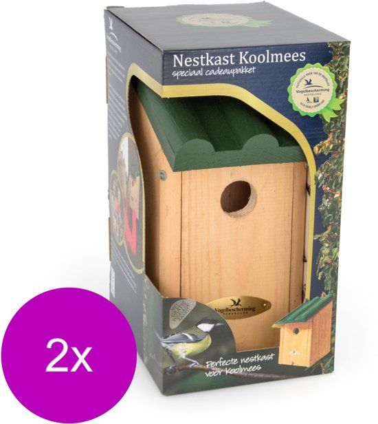 Wildbird Nestkast Toronto Kadobox - Broeden - 2 x 29x17x22 cm