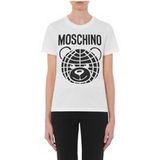 Moschino T-shirt en jersey biologique Teddy Bear Blanc