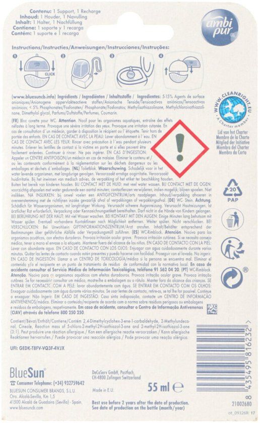Ambi Pur Toiletblok Starterkit 5in1 Tea Tree & Pine - 6 x - Voordeelverpakking