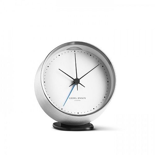 Georg Jensen Henning Koppel Klok houder met alarm en licht - 10 cm - Zwart