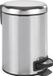 Wan GmbH Poubelle à pédale Acier inoxydable - Poubelle cosmétique - Travail hygiénique - 3 Litres - Argent