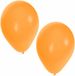 Bellatio Decorations party ballonnen - 75x stuks - oranje - 27 cm - verjaardag
