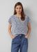 s.Oliver Bouclé shirt met glittergaren koningsblauw