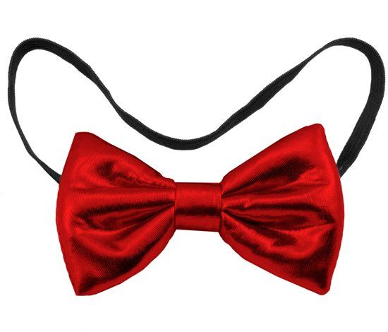 Folat Strikje metallic rood - 8714572616751