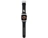 Karl Lagerfeld Bandeau en caoutchouc 3D Karl pour Apple Watch 42/44/45/49mm - Noir