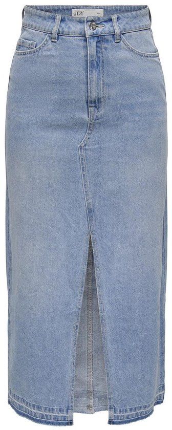 JDY JDYBELLA HW LONG SKIRT DNM NOOS Women's Skirt - Light Blue Denim - Size L