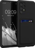 kwmobile Samsung Galaxy A13 4G hoesje met pasjeshouder - TPU case in noir